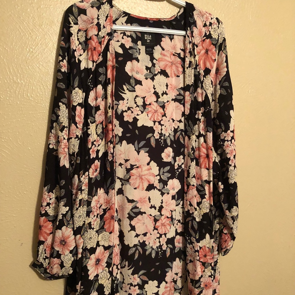Billabong floral cardigan, light weight